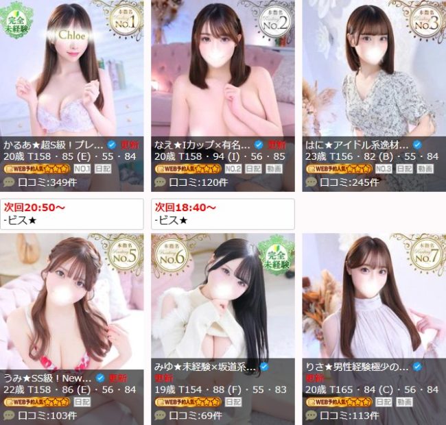 Chloe五反田本店の女の子